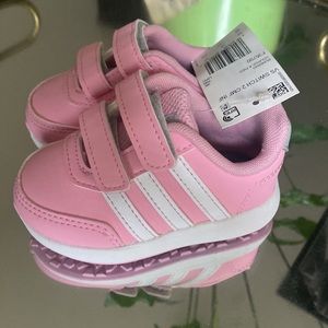 Baby Adidas Pink and White